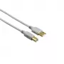 Hama 00200903 USB-kabel USB 2.0 1,5 m USB A USB B grijs