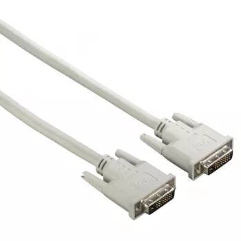 Hama 00200931 DVI-kabel 1,5 m DVI-D grijs