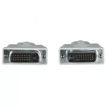 Hama 00200931 DVI-kabel 1,5 m DVI-D grijs
