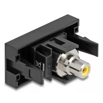 DeLOCK Easy 45 aansluitdoos RCA zwart geel bus