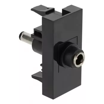 DeLOCK Easy 45 contactdoos DC zwart bus stekker 45mm