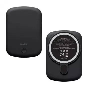 Powerbank LAUT PW02 5000 mAh draadloos laden zwart
