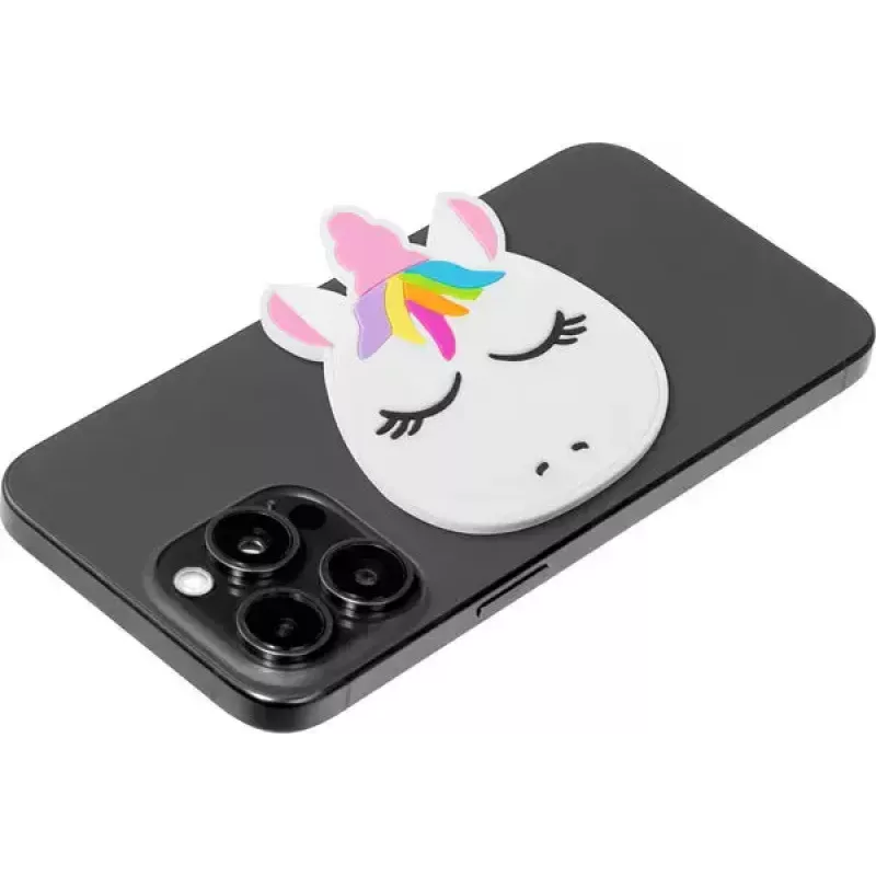 Badge LAUT MAGMOJI — decoratieve PVC-sticker in wit, compatibel met MagSafe