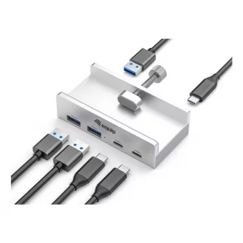 Equip 128967 interface-hub USB 3.2 Gen 1 (3.1 Gen 1) Type-A 5000 Mbit/s aluminium