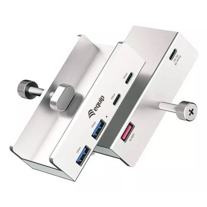 Equip 128967 interface-hub USB 3.2 Gen 1 (3.1 Gen 1) Type-A 5000 Mbit/s aluminium