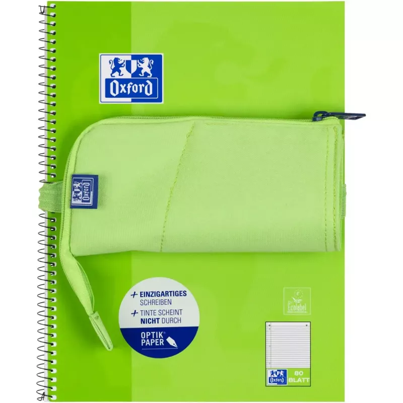 Zachte etui Oxford 400183591 groen 220x70x90 mm