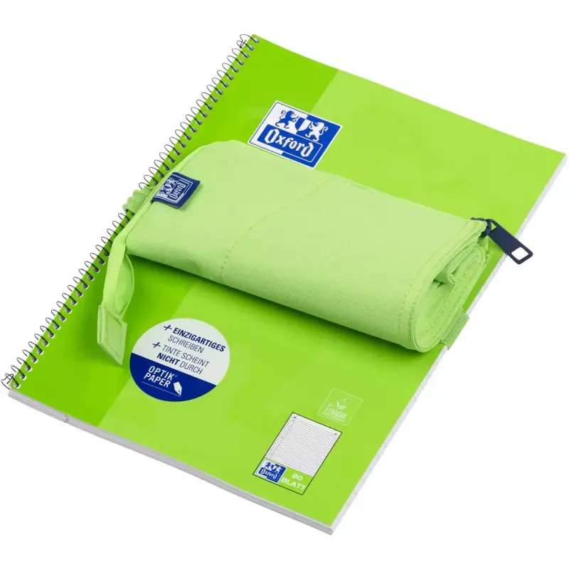 Zachte etui Oxford 400183591 groen 220x70x90 mm