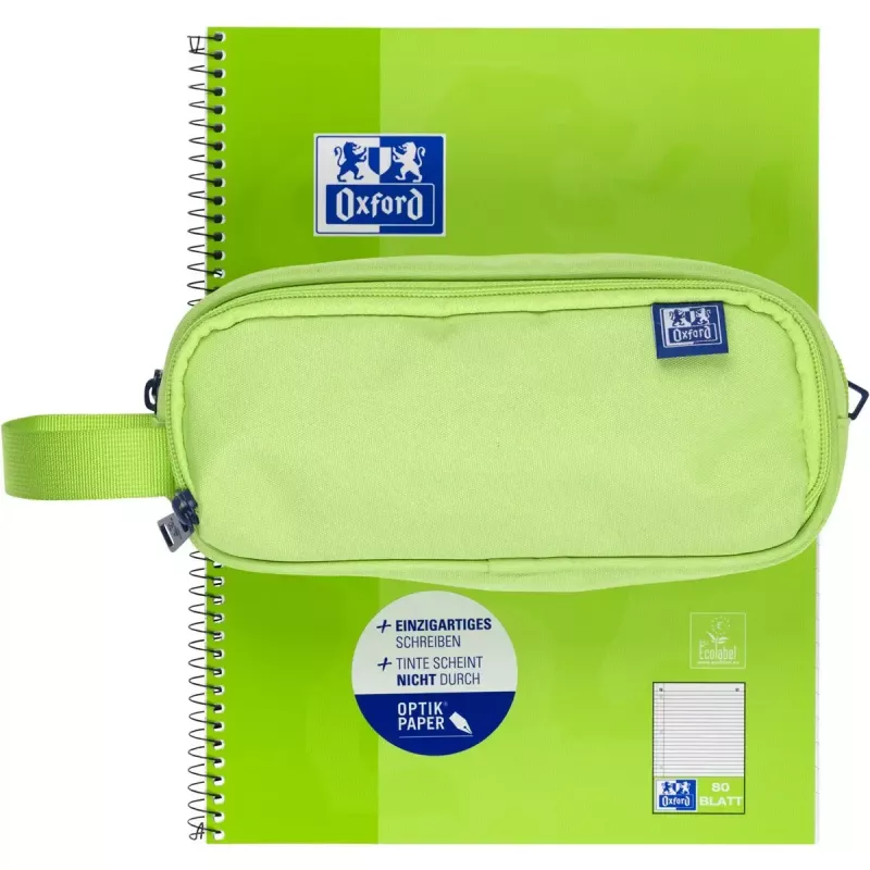 Zachte etui Oxford 400183525 groen 220x70x90 mm