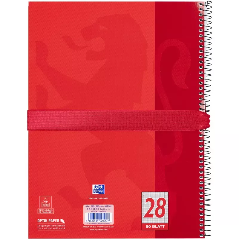 Zachte etui Oxford 400183527 rood 220x70x90 mm