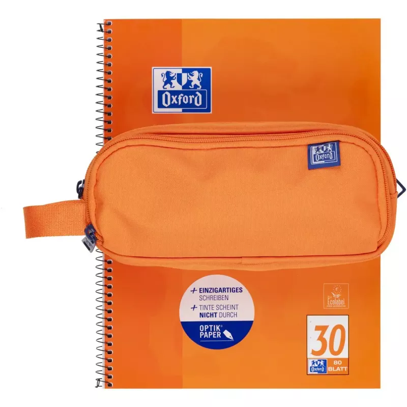Zachte etui Oxford 400183506 oranje 220x70x90 mm