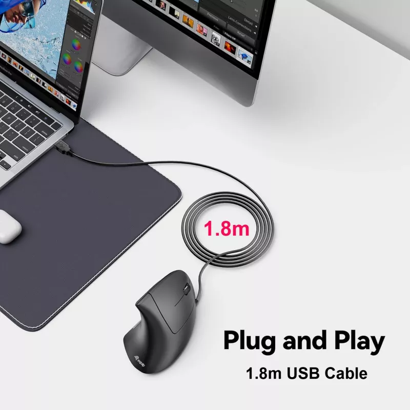 Equip 245118 muis universeel rechtshandig USB Type-A optisch 3200 DPI