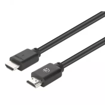Manhattan HDMI 4K@60Hz kabel met Ethernet, 15 m, geschikt voor ALLE 4K- en 1080p/HD-toepassingen – nu upgraden of voor toekomstig gebruik gereedhouden, stekker naar stekker, zwart, Ultra HD 4k x 2k, levenslange garantie, Premium High Speed