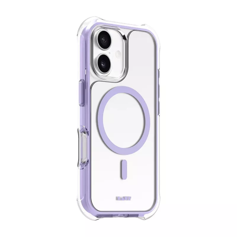 LAUT AERO PROTECT hoesje iPhone 17 16 cm lila transparant