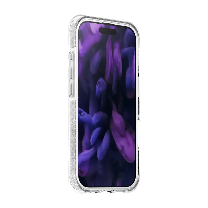 Cover LAUT AERO SPARKLE iPhone 17 16 cm zilver transparant