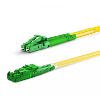 Glasvezel-patchkabel EQUIP E2000/APC naar LC/APC 20 m SM duplex OS2 geel
