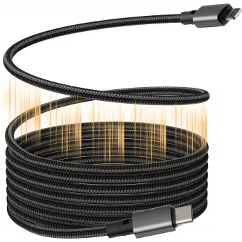 Vision TC 1MLTGMAG/BL magnetische Lightning-kabel, 1 m, zwart