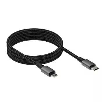 Vision TC 1MLTGMAG/BL magnetische Lightning-kabel, 1 m, zwart