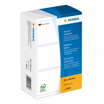 Adresetiketten voor typemachines HERMA 4311