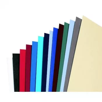 GBC bindomslag A5 leerstructuur 250 g/m², A5, karton, zwart, 100 stuks