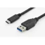 USB-kabel Digitus DK-300136-010-S USB 2.0 1 m USB-C USB-A zwart