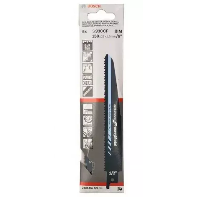 Reciprozaagblad Bosch S 930 CF bimetall 1 stuk 8 10 TPI