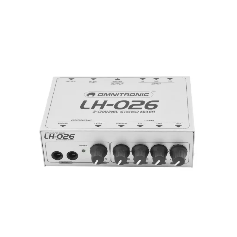 Audiomixer Omnitronic 10355026 3 kanalen 20 - 20000 Hz wit