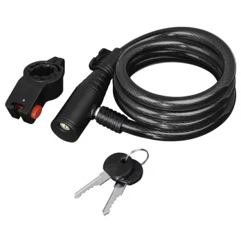 Hama 00178110 fietsslot zwart 1200 mm kabelslot