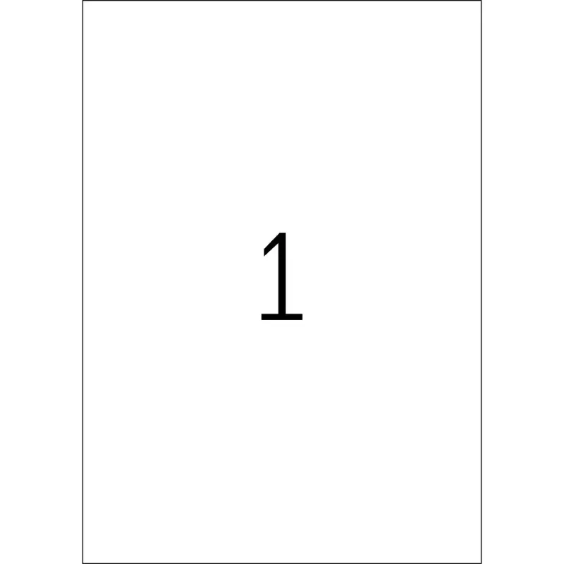 Zelfklevend etiket HERMA A4 rechthoek permanent transparant
