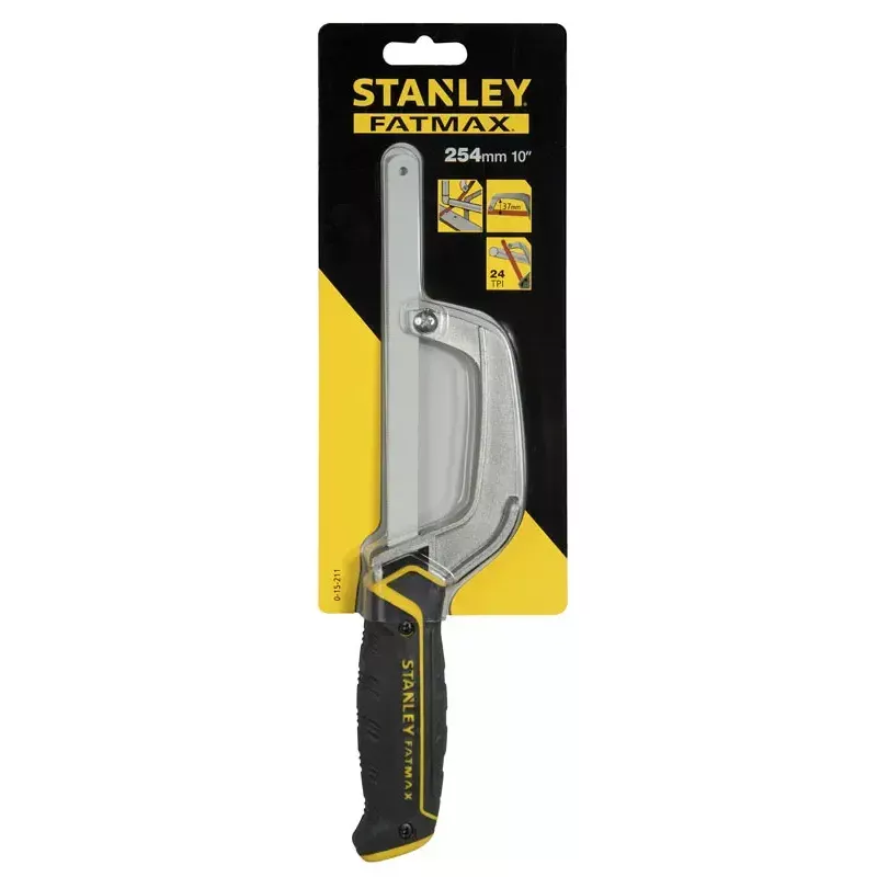 Beugelzaag Stanley 0-15-211 25 cm zwart geel kunststof handgreep