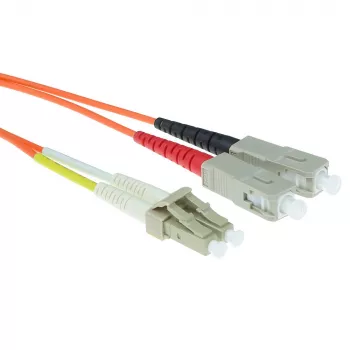 ACT 20 meter LSZH multimode 50/125 OM2 duplex LC SC glasvezel-patchkabel