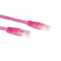 ACT Roze 7 meter U/UTP CAT6A-patchkabel met RJ45-stekkers