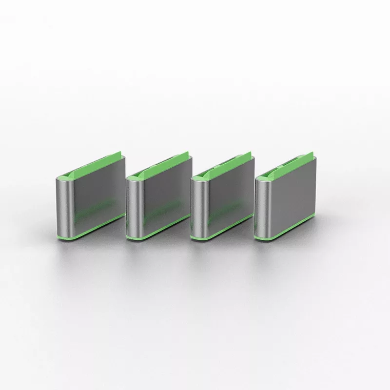 Lindy USB Type-C poortblokkeerder (zonder sleutel) – 10-pack, groen
