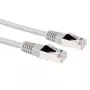 ACT grijs 0,5 meter LSZH F/UTP CAT5E patchkabel met RJ45-stekkers