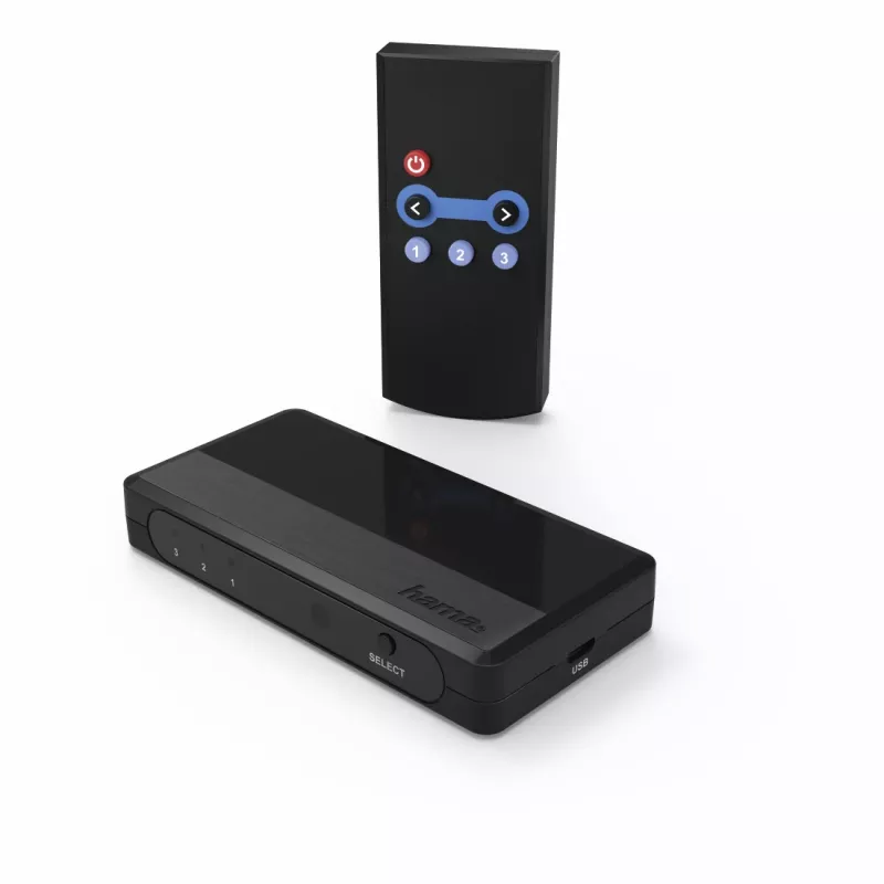 Hama 00121760 HDMI-switch 3x1, 4 x HDMI, desktop