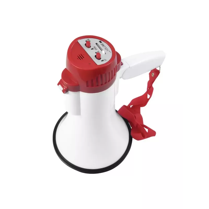 Megafoon Omnitronic 80710920 indoor/outdoor 10 W rood wit