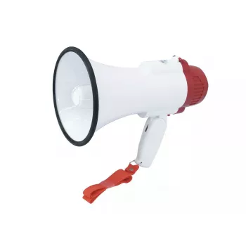 Megafoon Omnitronic 80710920 indoor/outdoor 10 W rood wit