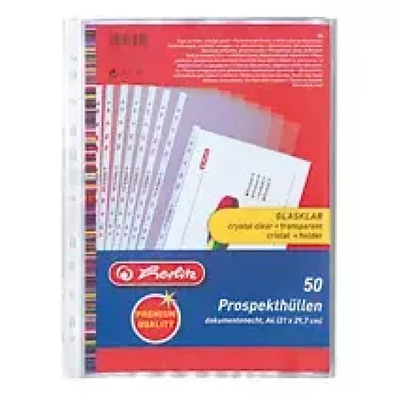 Insteekhoezen Herlitz 05850508 A4
