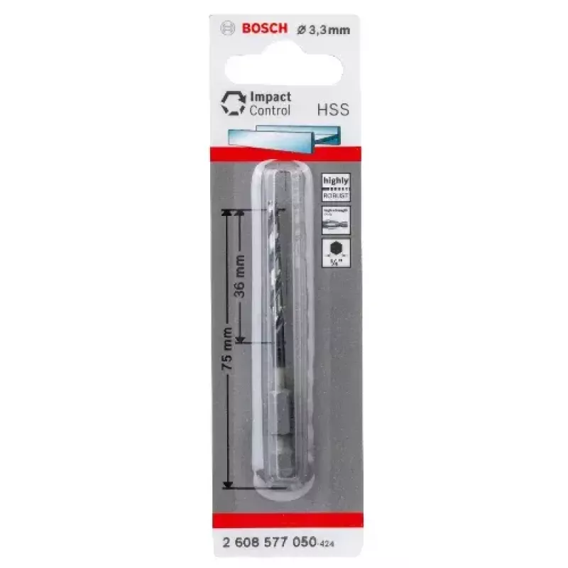 Spiraalboor Bosch HSS 3,3 mm
