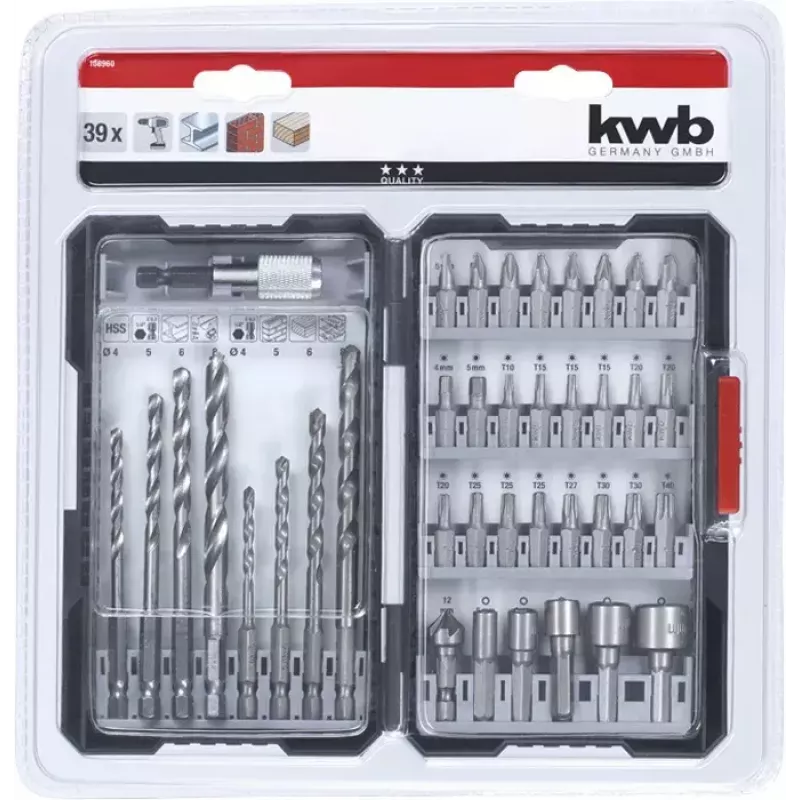 Borenset KWB Universal 39-delig