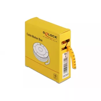 Kabelmarkeerder DeLOCK Box nr. 6 geel 500 stuks