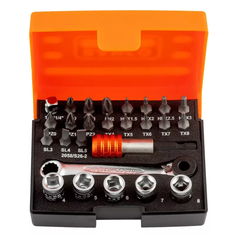 Steeksleutelset Bahco 2058/S26-2 gewicht 270 g