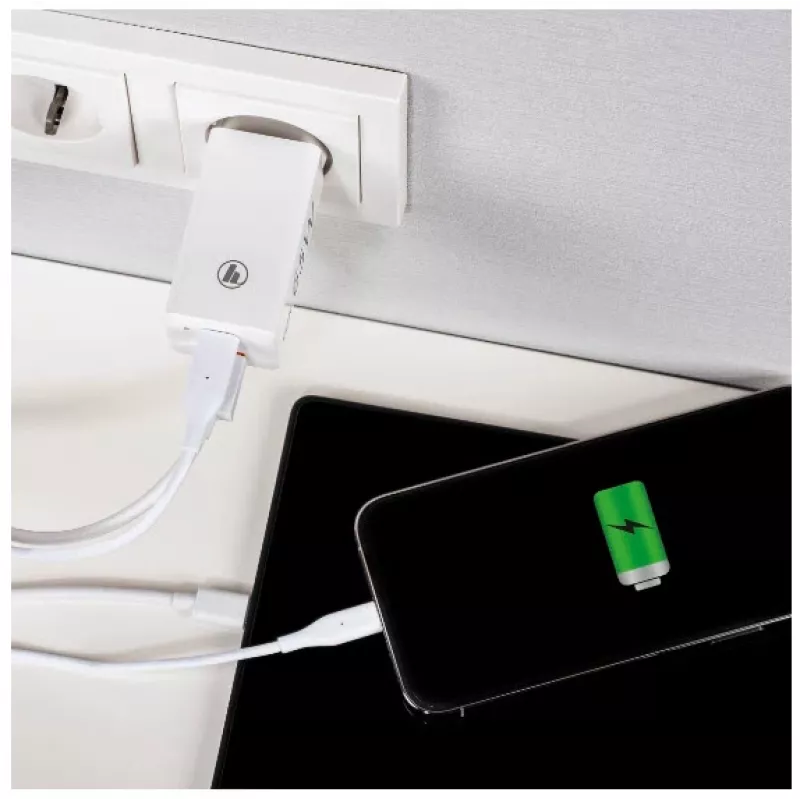 Hama 00139538 mobiele oplader laptop, smartphone, tablet wit AC snelladen binnen