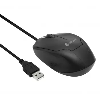 eSTUFF GLB213002 muis kantoor dubbelhandig USB Type-A optisch 1200 DPI