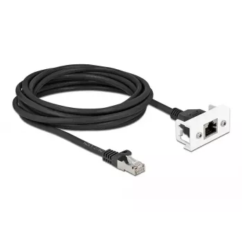 DeLOCK netwerk-verlengkabel 5m Cat.6A S/FTP RJ45 zwart