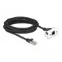 DeLOCK netwerk-verlengkabel 5m Cat.6A S/FTP RJ45 zwart