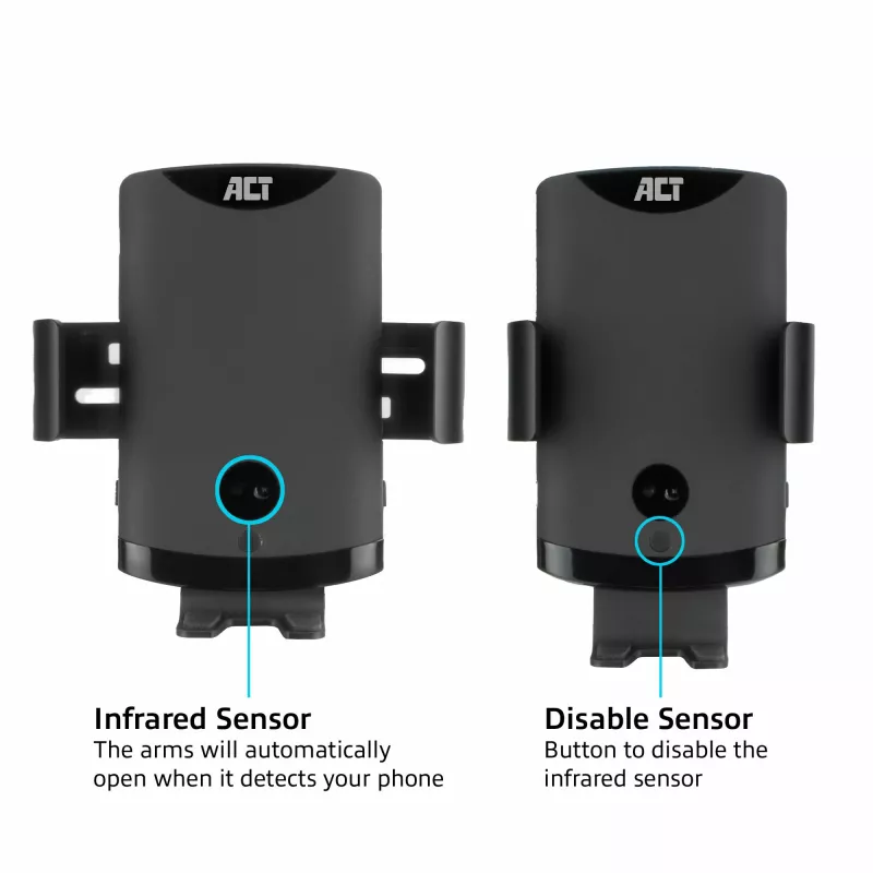ACT automatische smartphone-autohouder AC9010 met draadloos laden