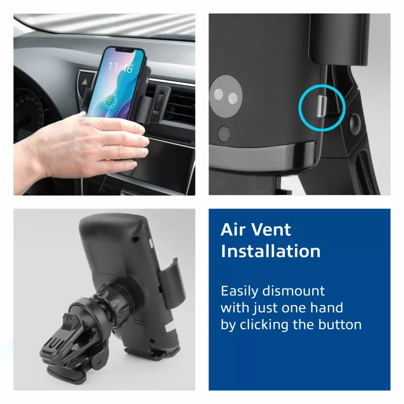 ACT automatische smartphone-autohouder AC9010 met draadloos laden