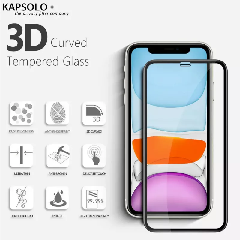 Kapsolo KAP30437 privacyscreenprotector 15,5 cm (6,1 inch), 9H
