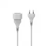 Hama 00223263 stroomverlengkabel 5 m 1 AC-uitgang binnen wit