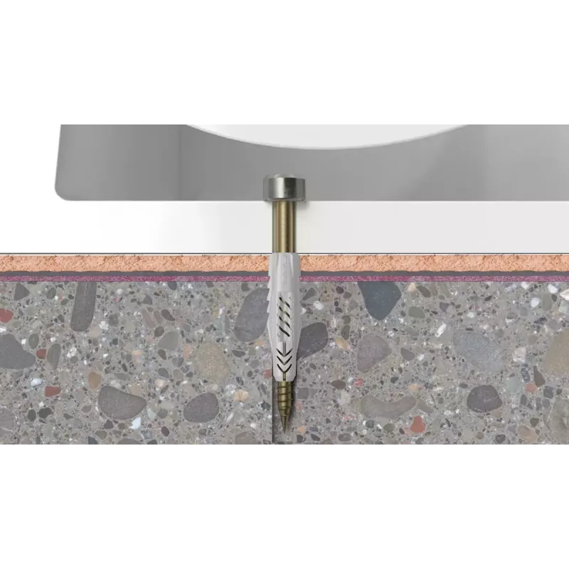 Schroeven- en pluggenset Fischer 83628 geschikt voor baksteen, beton